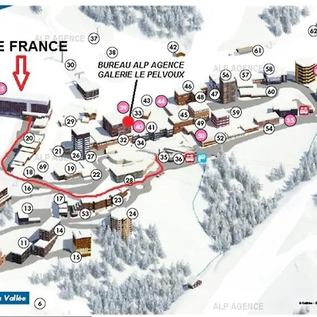 Le France - 3/4 Pers. 4 Couchages - Le France - 440fr - Plagne Centre Mae-9564 *