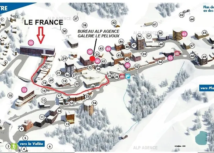 Le France - 3/4 Pers. 4 Couchages - Le France - 440fr - Plagne Centre Mae-9564 *